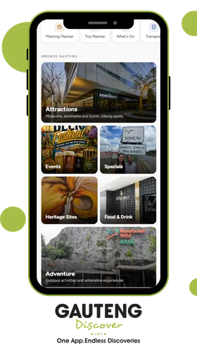 The Visit Gauteng app