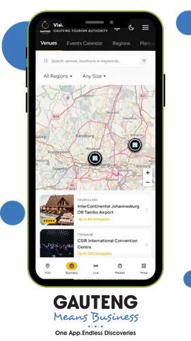 The Visit Gauteng app
