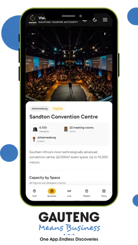 The Visit Gauteng app